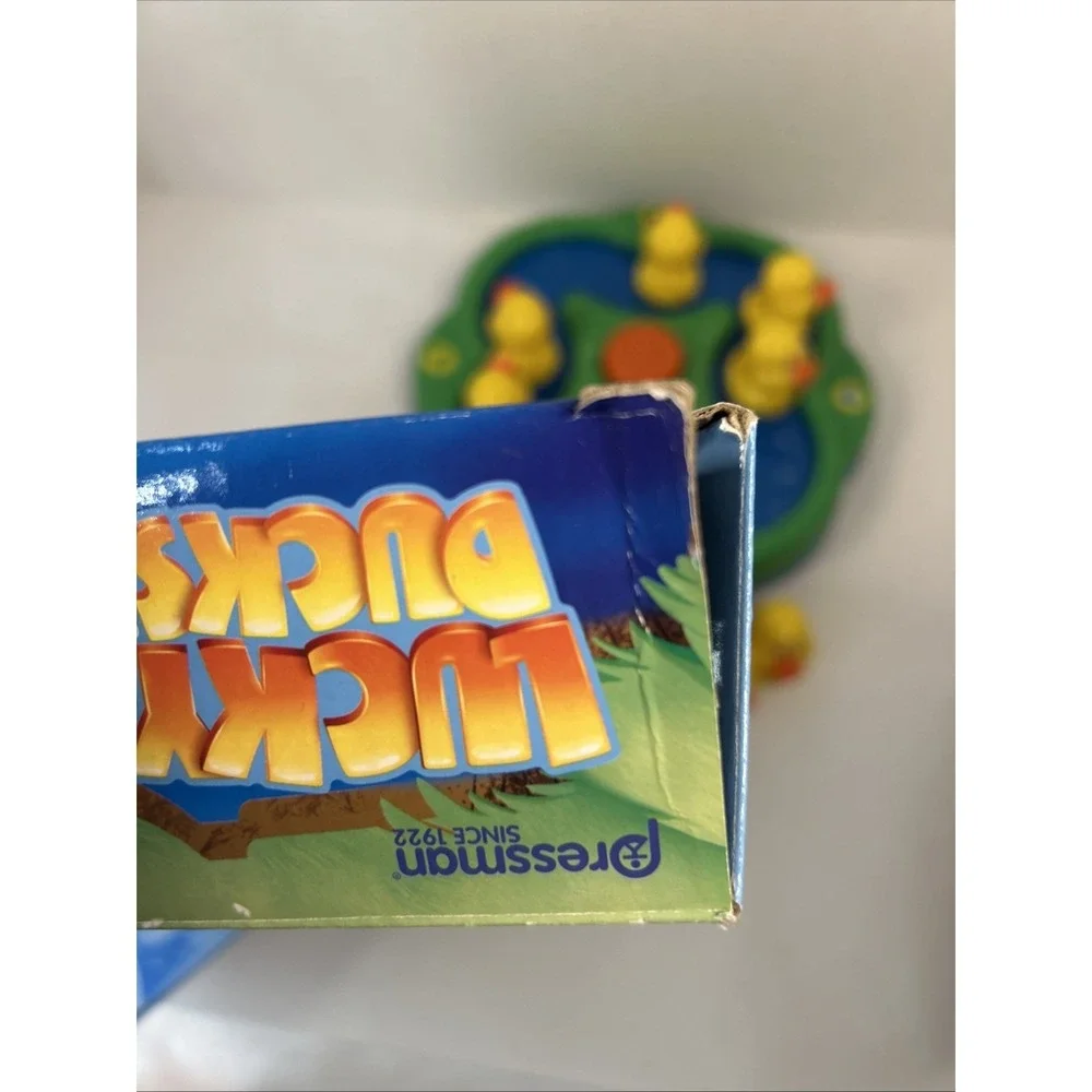 Pressman Lucky Ducks Game Motorized Memory Color  Matching Preschool Board  Game